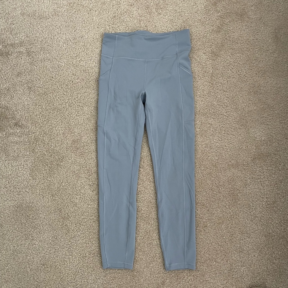 Blue Wunder LuLulemon leggings (25 inch, size 6)